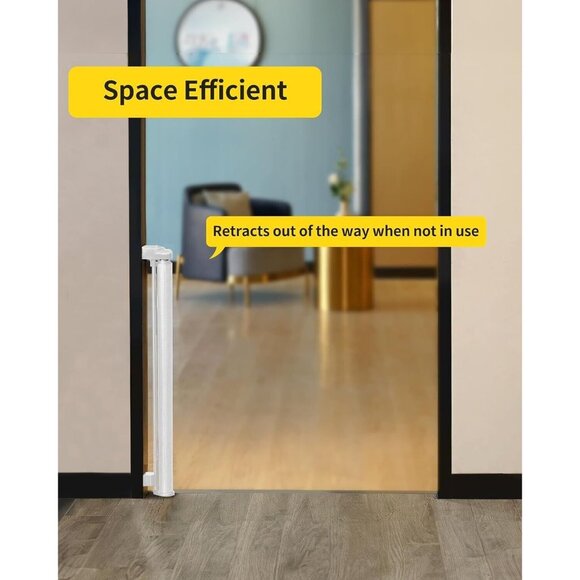 Dearlomum Retractable Baby/Pets/Safety Gate-33" Tall & up to 55" Wide, Brand New - Picture 6 of 10